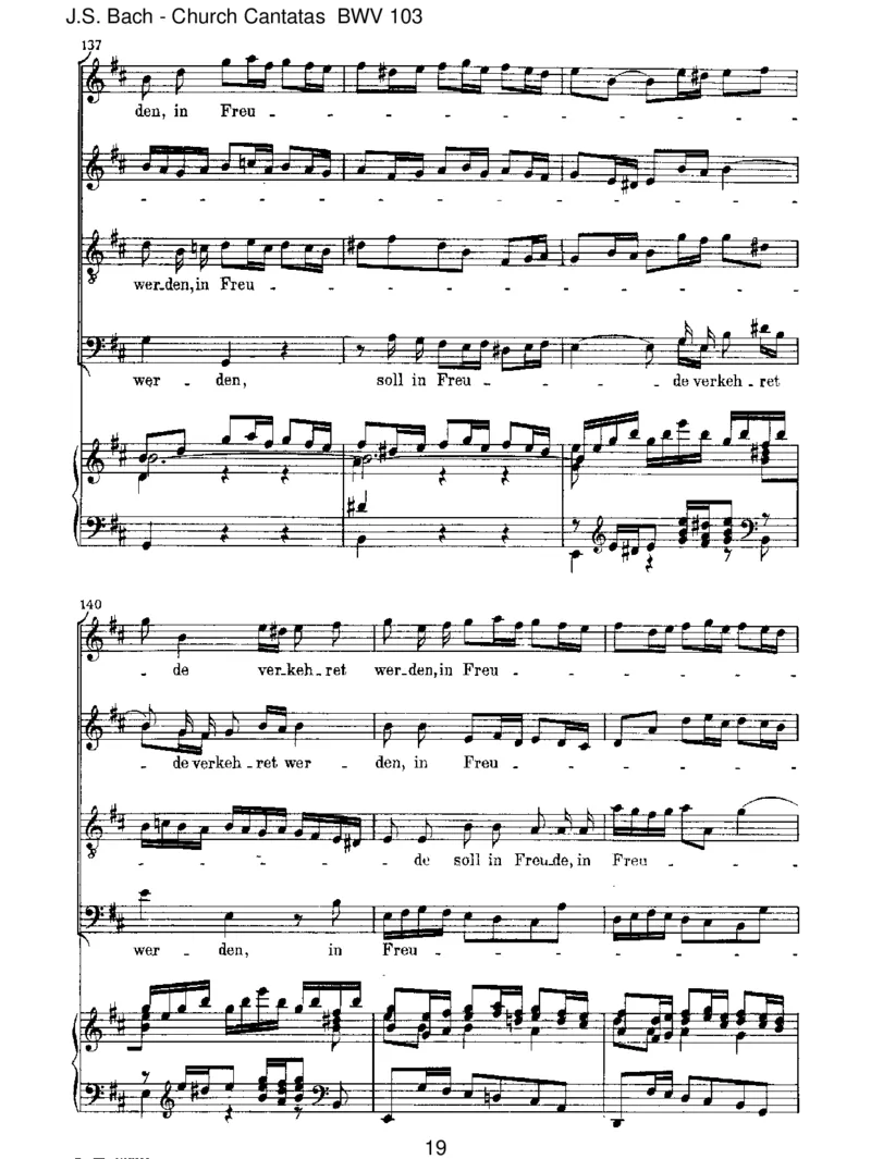 BWV103Ihrwerdetweinenundheulen_一万首著名钢琴曲谱哈农贝多芬合集视频教学电子版高清无水印可打印_1古典钢琴知名音乐家谱_巴赫钢琴谱全集_J.S巴赫作品全集_JohannSebastianBach(1685-1750)巴赫