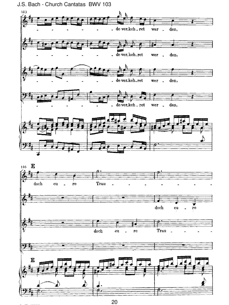 BWV103Ihrwerdetweinenundheulen_一万首著名钢琴曲谱哈农贝多芬合集视频教学电子版高清无水印可打印_1古典钢琴知名音乐家谱_巴赫钢琴谱全集_J.S巴赫作品全集_JohannSebastianBach(1685-1750)巴赫