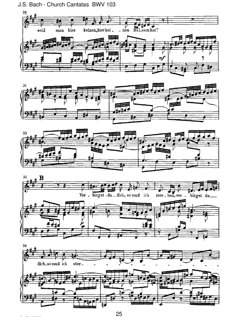 BWV103Ihrwerdetweinenundheulen_一万首著名钢琴曲谱哈农贝多芬合集视频教学电子版高清无水印可打印_1古典钢琴知名音乐家谱_巴赫钢琴谱全集_J.S巴赫作品全集_JohannSebastianBach(1685-1750)巴赫