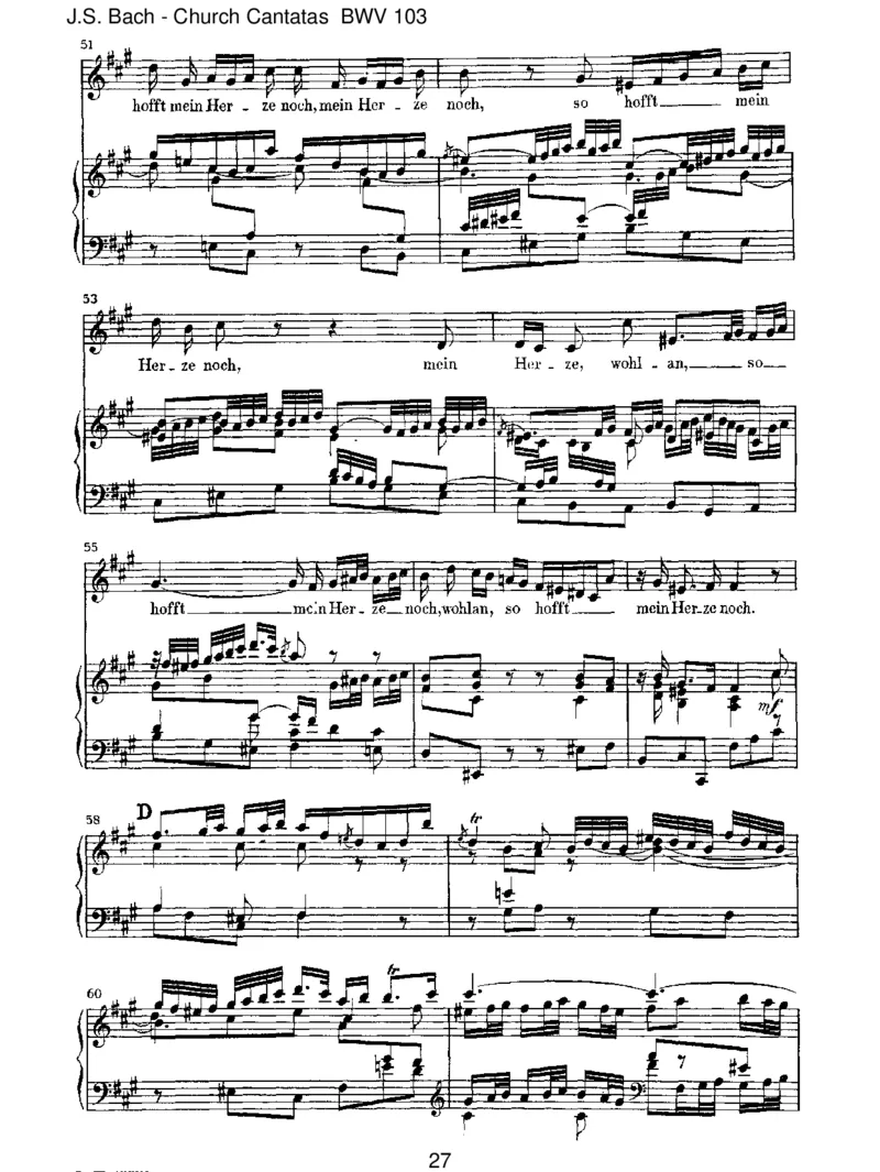 BWV103Ihrwerdetweinenundheulen_一万首著名钢琴曲谱哈农贝多芬合集视频教学电子版高清无水印可打印_1古典钢琴知名音乐家谱_巴赫钢琴谱全集_J.S巴赫作品全集_JohannSebastianBach(1685-1750)巴赫