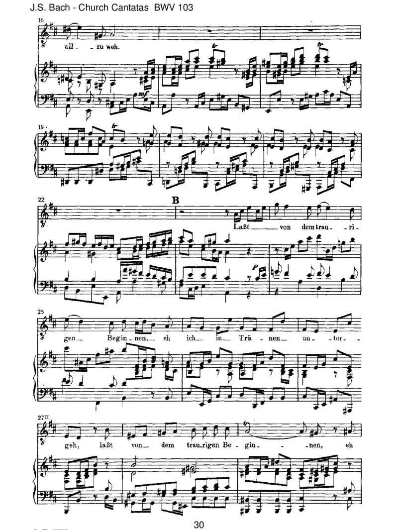 BWV103Ihrwerdetweinenundheulen_一万首著名钢琴曲谱哈农贝多芬合集视频教学电子版高清无水印可打印_1古典钢琴知名音乐家谱_巴赫钢琴谱全集_J.S巴赫作品全集_JohannSebastianBach(1685-1750)巴赫
