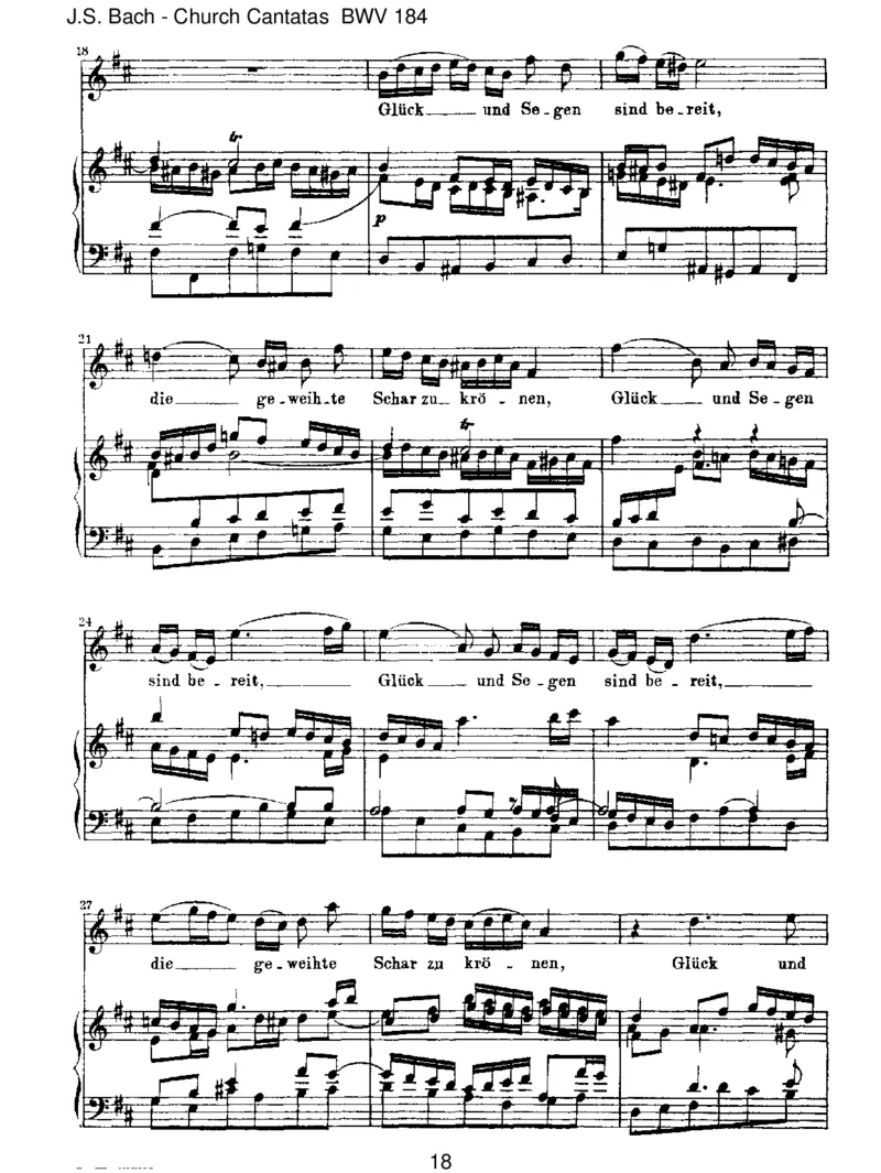 BWV184Erw&uuml;nschtesFreudenlicht_一万首著名钢琴曲谱哈农贝多芬合集视频教学电子版高清无水印可打印_1古典钢琴知名音乐家谱_巴赫钢琴谱全集_J.S巴赫作品全集_JohannSebastianBach(1685-1750)巴赫