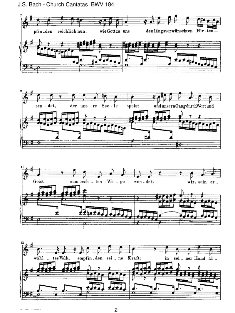 BWV184Erw&uuml;nschtesFreudenlicht_一万首著名钢琴曲谱哈农贝多芬合集视频教学电子版高清无水印可打印_1古典钢琴知名音乐家谱_巴赫钢琴谱全集_J.S巴赫作品全集_JohannSebastianBach(1685-1750)巴赫