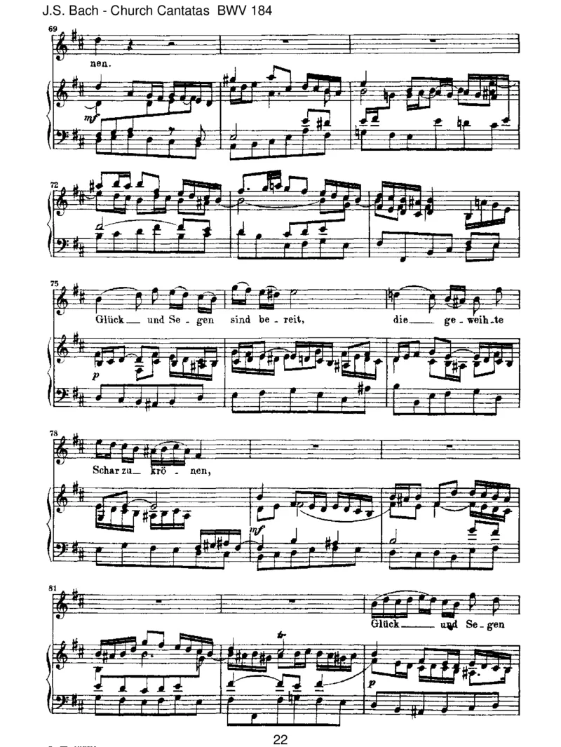 BWV184Erw&uuml;nschtesFreudenlicht_一万首著名钢琴曲谱哈农贝多芬合集视频教学电子版高清无水印可打印_1古典钢琴知名音乐家谱_巴赫钢琴谱全集_J.S巴赫作品全集_JohannSebastianBach(1685-1750)巴赫