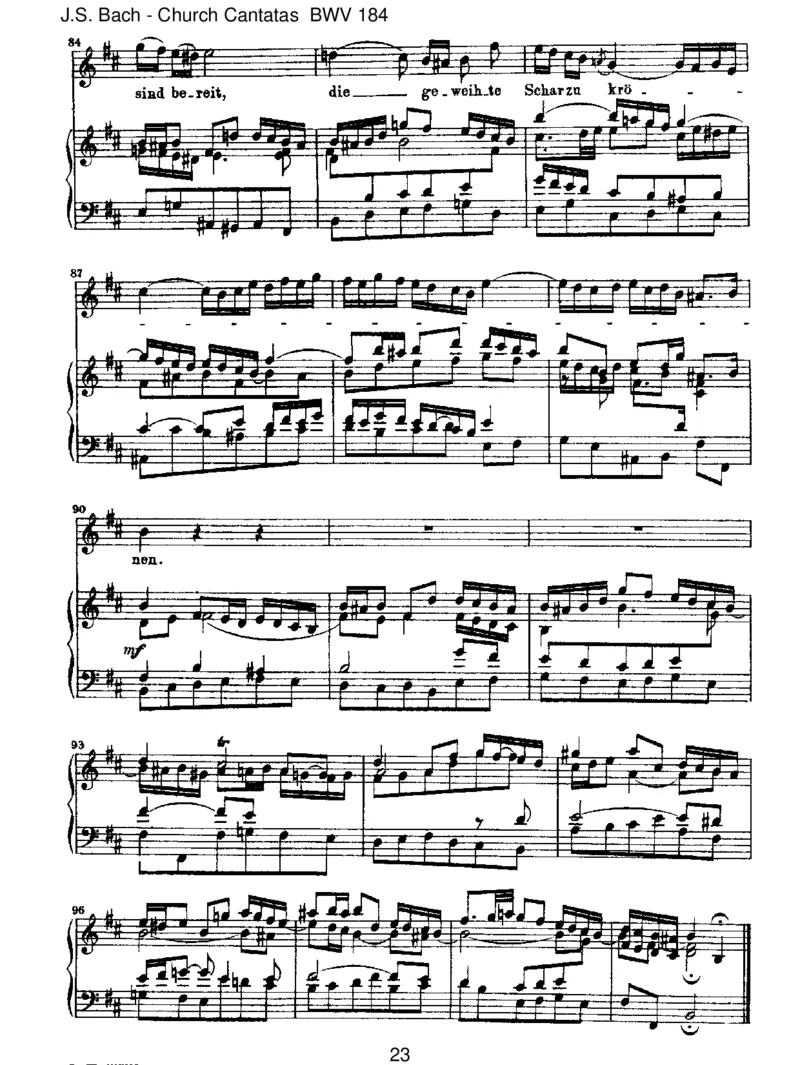BWV184Erw&uuml;nschtesFreudenlicht_一万首著名钢琴曲谱哈农贝多芬合集视频教学电子版高清无水印可打印_1古典钢琴知名音乐家谱_巴赫钢琴谱全集_J.S巴赫作品全集_JohannSebastianBach(1685-1750)巴赫