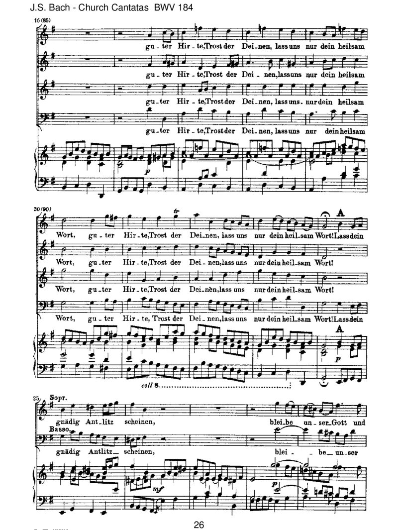 BWV184Erw&uuml;nschtesFreudenlicht_一万首著名钢琴曲谱哈农贝多芬合集视频教学电子版高清无水印可打印_1古典钢琴知名音乐家谱_巴赫钢琴谱全集_J.S巴赫作品全集_JohannSebastianBach(1685-1750)巴赫