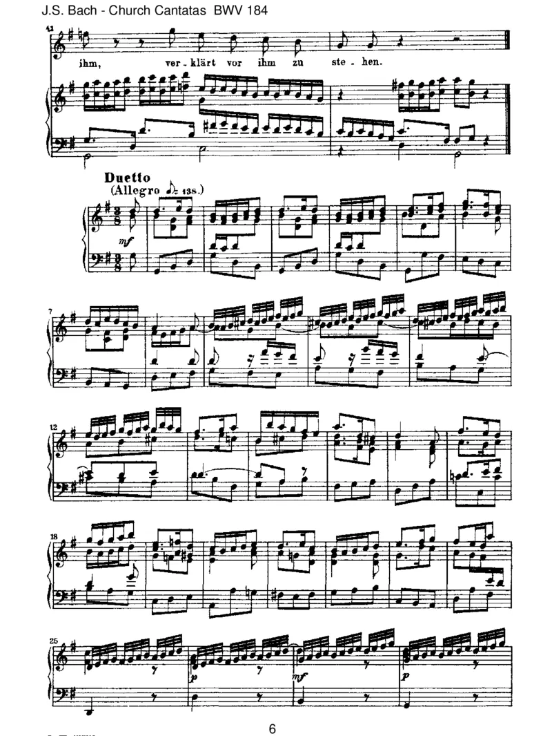 BWV184Erw&uuml;nschtesFreudenlicht_一万首著名钢琴曲谱哈农贝多芬合集视频教学电子版高清无水印可打印_1古典钢琴知名音乐家谱_巴赫钢琴谱全集_J.S巴赫作品全集_JohannSebastianBach(1685-1750)巴赫