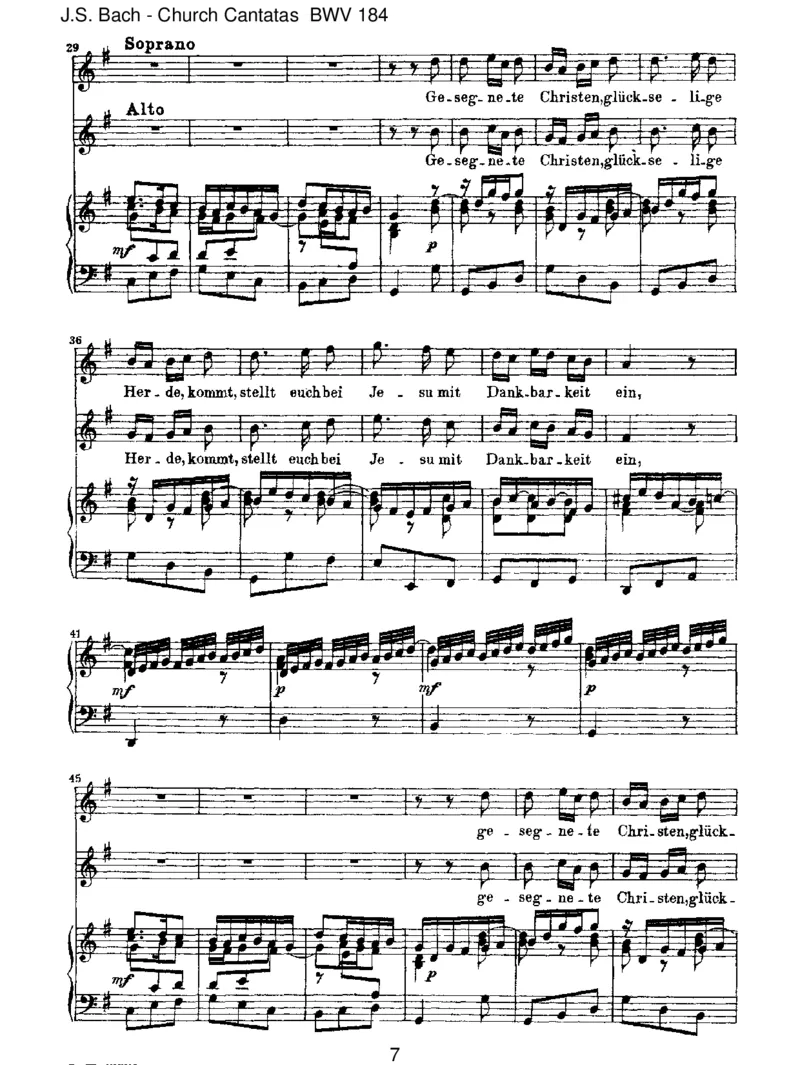 BWV184Erw&uuml;nschtesFreudenlicht_一万首著名钢琴曲谱哈农贝多芬合集视频教学电子版高清无水印可打印_1古典钢琴知名音乐家谱_巴赫钢琴谱全集_J.S巴赫作品全集_JohannSebastianBach(1685-1750)巴赫