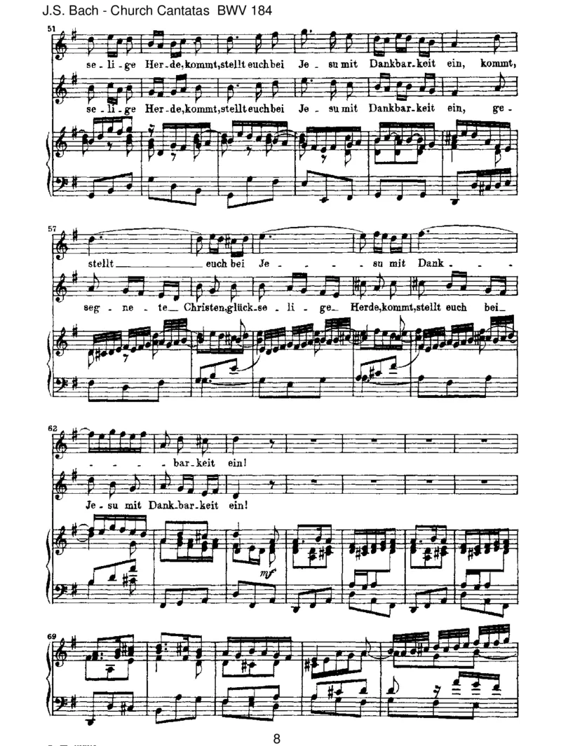 BWV184Erw&uuml;nschtesFreudenlicht_一万首著名钢琴曲谱哈农贝多芬合集视频教学电子版高清无水印可打印_1古典钢琴知名音乐家谱_巴赫钢琴谱全集_J.S巴赫作品全集_JohannSebastianBach(1685-1750)巴赫