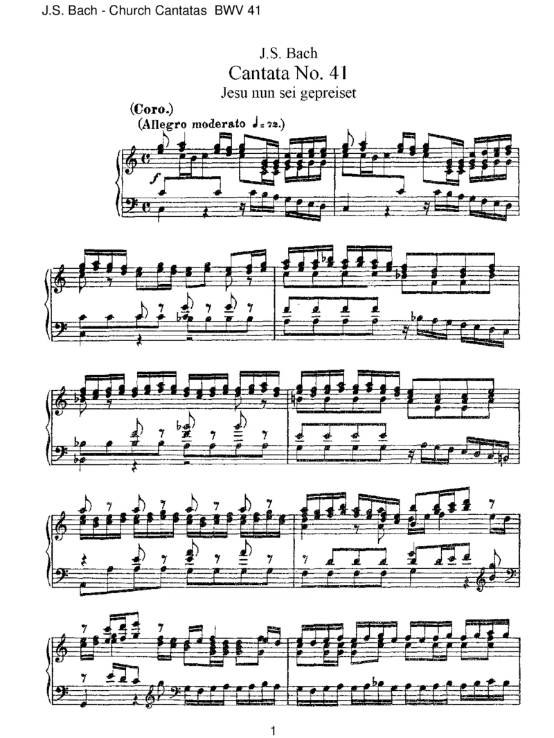 BWV41Jesu,nunseigepreiset_一万首著名钢琴曲谱哈农贝多芬合集视频教学电子版高清无水印可打印_1古典钢琴知名音乐家谱_巴赫钢琴谱全集_J.S巴赫作品全集_JohannSebastianBach(1685-1750)巴赫