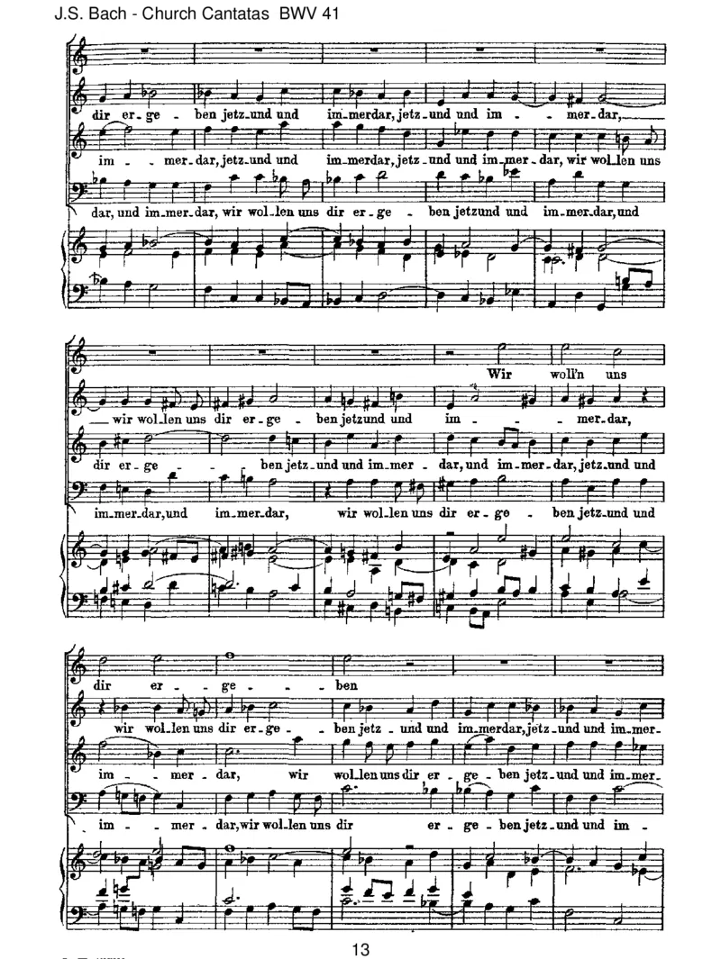 BWV41Jesu,nunseigepreiset_一万首著名钢琴曲谱哈农贝多芬合集视频教学电子版高清无水印可打印_1古典钢琴知名音乐家谱_巴赫钢琴谱全集_J.S巴赫作品全集_JohannSebastianBach(1685-1750)巴赫