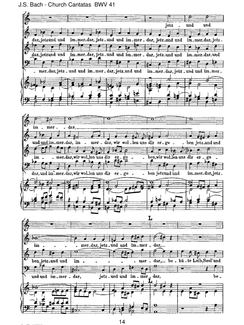 BWV41Jesu,nunseigepreiset_一万首著名钢琴曲谱哈农贝多芬合集视频教学电子版高清无水印可打印_1古典钢琴知名音乐家谱_巴赫钢琴谱全集_J.S巴赫作品全集_JohannSebastianBach(1685-1750)巴赫