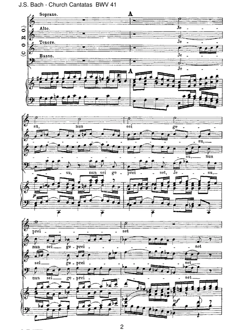 BWV41Jesu,nunseigepreiset_一万首著名钢琴曲谱哈农贝多芬合集视频教学电子版高清无水印可打印_1古典钢琴知名音乐家谱_巴赫钢琴谱全集_J.S巴赫作品全集_JohannSebastianBach(1685-1750)巴赫