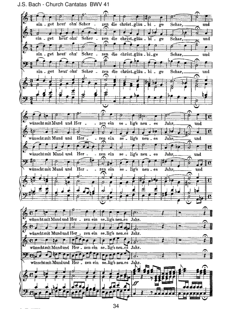 BWV41Jesu,nunseigepreiset_一万首著名钢琴曲谱哈农贝多芬合集视频教学电子版高清无水印可打印_1古典钢琴知名音乐家谱_巴赫钢琴谱全集_J.S巴赫作品全集_JohannSebastianBach(1685-1750)巴赫
