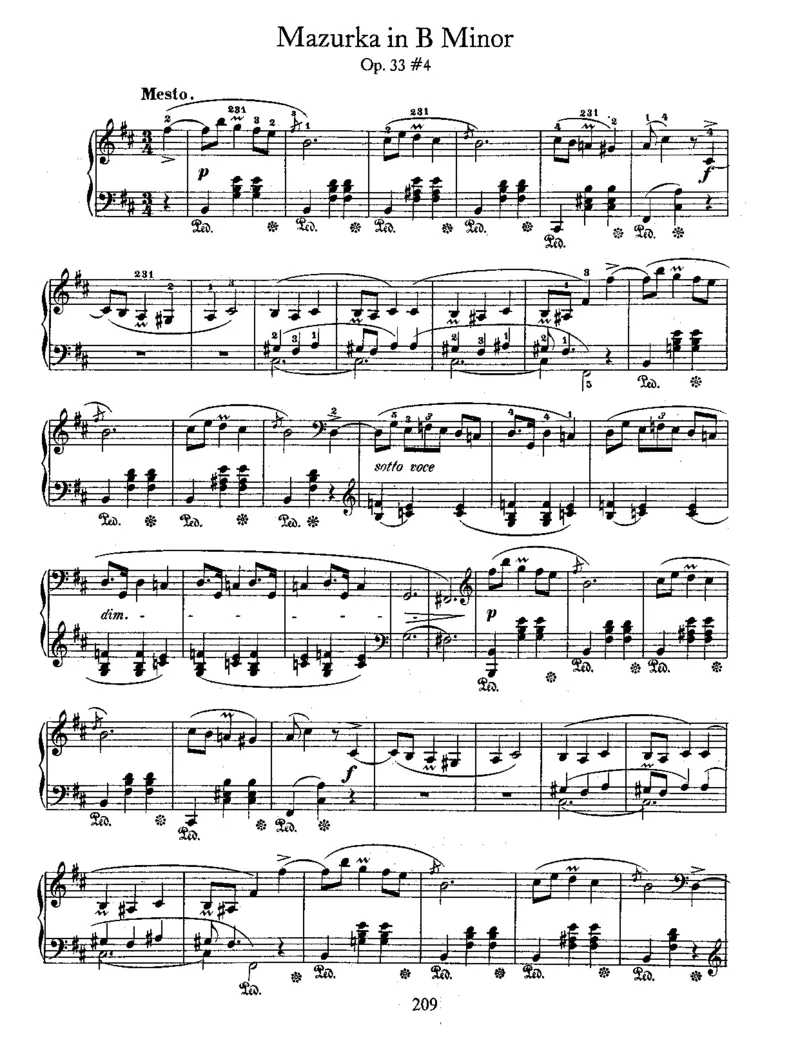 4Mazurkas,Op33_一万首著名钢琴曲谱哈农贝多芬合集视频教学电子版高清无水印可打印_1古典钢琴知名音乐家谱_肖邦钢琴谱全集_马祖卡