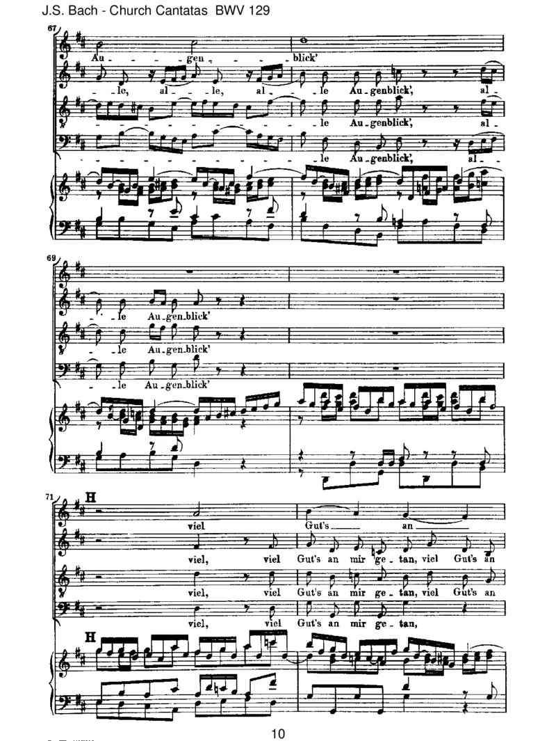 BWV129GelobetseiderHerr,meinGott_一万首著名钢琴曲谱哈农贝多芬合集视频教学电子版高清无水印可打印_1古典钢琴知名音乐家谱_巴赫钢琴谱全集_J.S巴赫作品全集