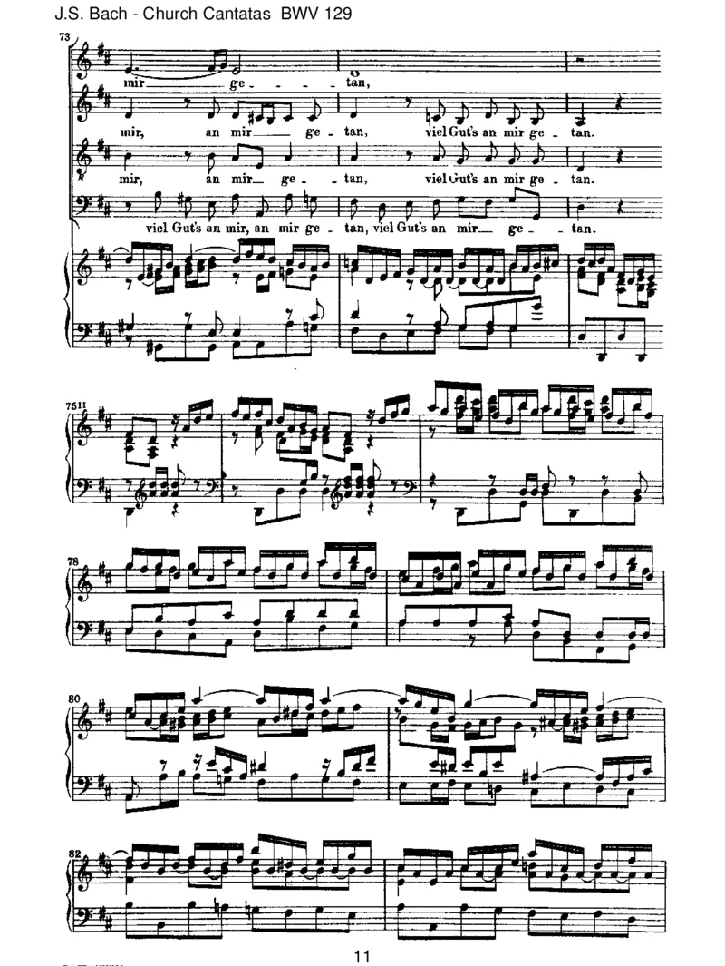 BWV129GelobetseiderHerr,meinGott_一万首著名钢琴曲谱哈农贝多芬合集视频教学电子版高清无水印可打印_1古典钢琴知名音乐家谱_巴赫钢琴谱全集_J.S巴赫作品全集
