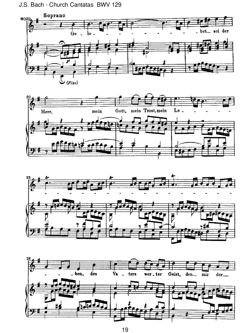 BWV129GelobetseiderHerr,meinGott_一万首著名钢琴曲谱哈农贝多芬合集视频教学电子版高清无水印可打印_1古典钢琴知名音乐家谱_巴赫钢琴谱全集_J.S巴赫作品全集