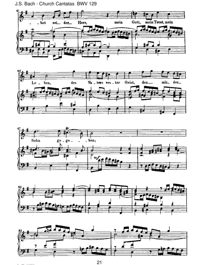 BWV129GelobetseiderHerr,meinGott_一万首著名钢琴曲谱哈农贝多芬合集视频教学电子版高清无水印可打印_1古典钢琴知名音乐家谱_巴赫钢琴谱全集_J.S巴赫作品全集