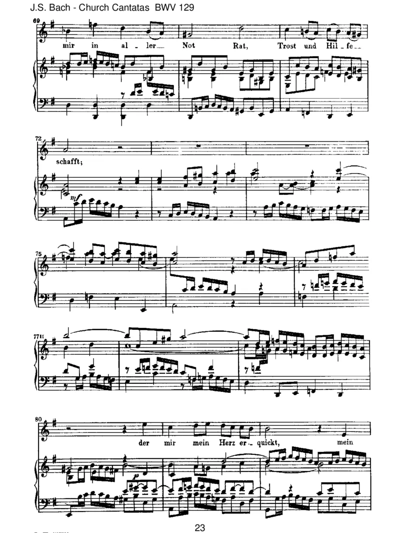 BWV129GelobetseiderHerr,meinGott_一万首著名钢琴曲谱哈农贝多芬合集视频教学电子版高清无水印可打印_1古典钢琴知名音乐家谱_巴赫钢琴谱全集_J.S巴赫作品全集