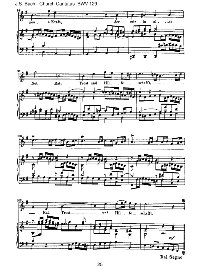 BWV129GelobetseiderHerr,meinGott_一万首著名钢琴曲谱哈农贝多芬合集视频教学电子版高清无水印可打印_1古典钢琴知名音乐家谱_巴赫钢琴谱全集_J.S巴赫作品全集