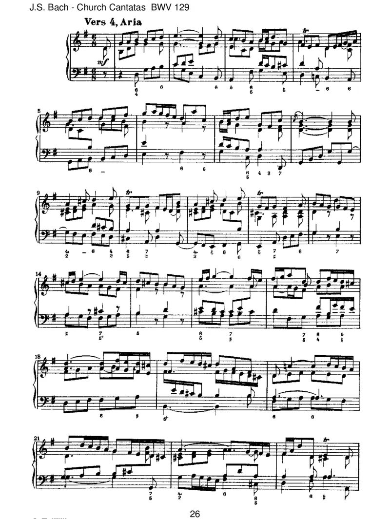 BWV129GelobetseiderHerr,meinGott_一万首著名钢琴曲谱哈农贝多芬合集视频教学电子版高清无水印可打印_1古典钢琴知名音乐家谱_巴赫钢琴谱全集_J.S巴赫作品全集
