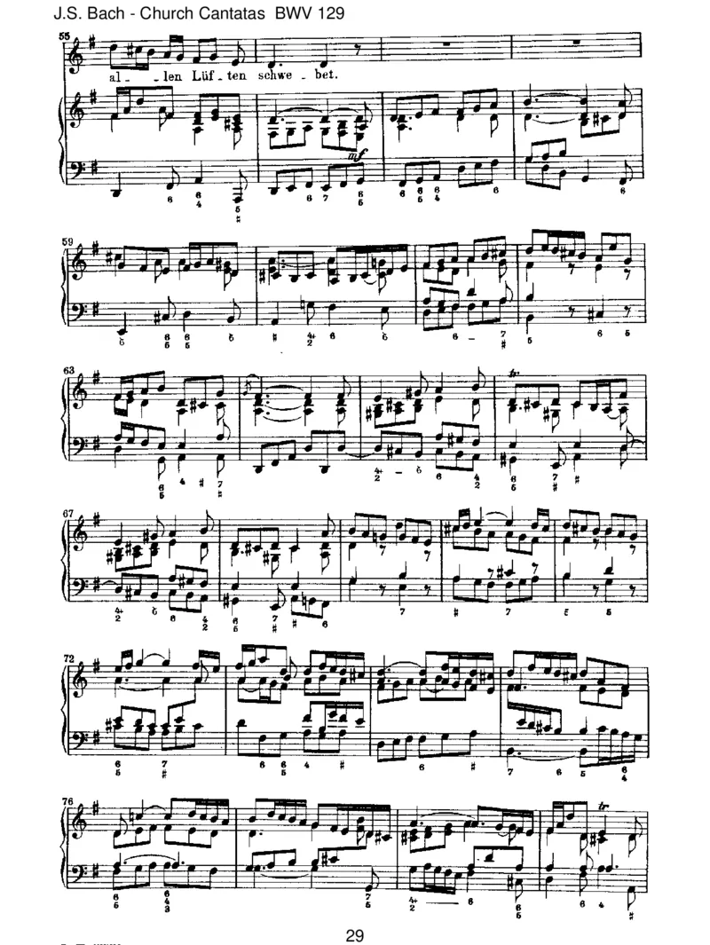 BWV129GelobetseiderHerr,meinGott_一万首著名钢琴曲谱哈农贝多芬合集视频教学电子版高清无水印可打印_1古典钢琴知名音乐家谱_巴赫钢琴谱全集_J.S巴赫作品全集