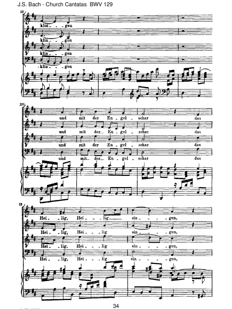 BWV129GelobetseiderHerr,meinGott_一万首著名钢琴曲谱哈农贝多芬合集视频教学电子版高清无水印可打印_1古典钢琴知名音乐家谱_巴赫钢琴谱全集_J.S巴赫作品全集