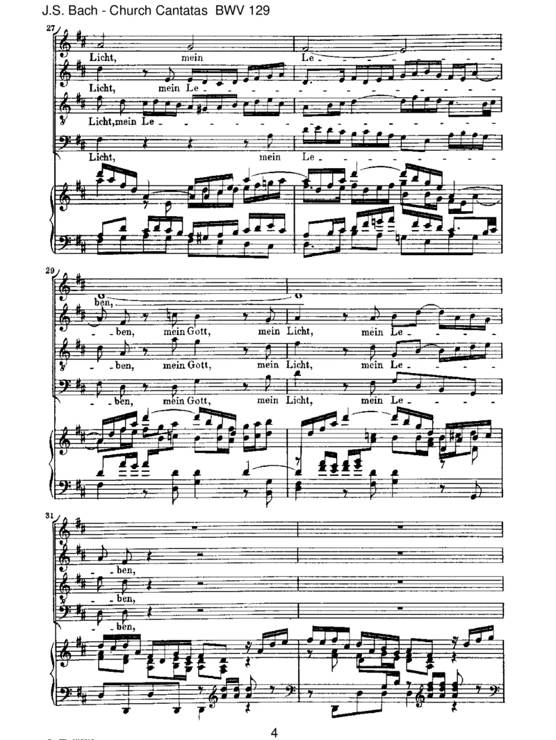 BWV129GelobetseiderHerr,meinGott_一万首著名钢琴曲谱哈农贝多芬合集视频教学电子版高清无水印可打印_1古典钢琴知名音乐家谱_巴赫钢琴谱全集_J.S巴赫作品全集