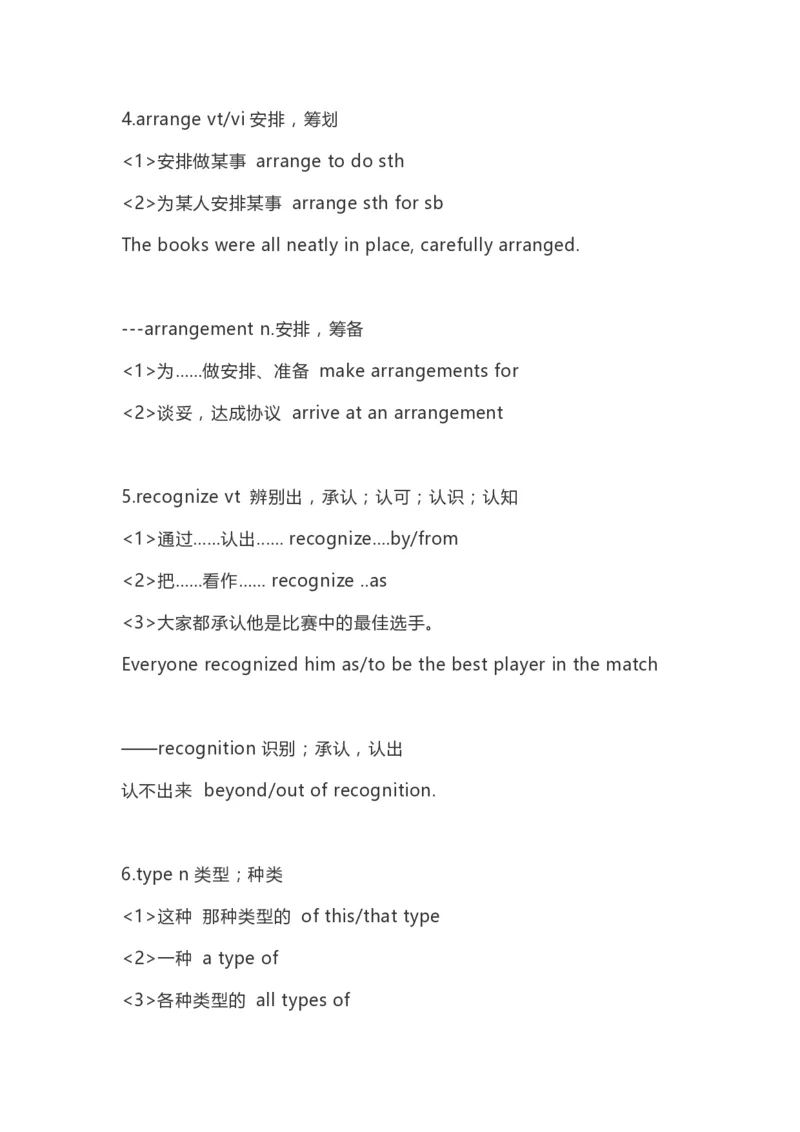 高中英语（新人教版）必修第一册（56页）_E015高中全科试卷_英语试题_必修1_1.新版高中英语必修一_7.知识汇总