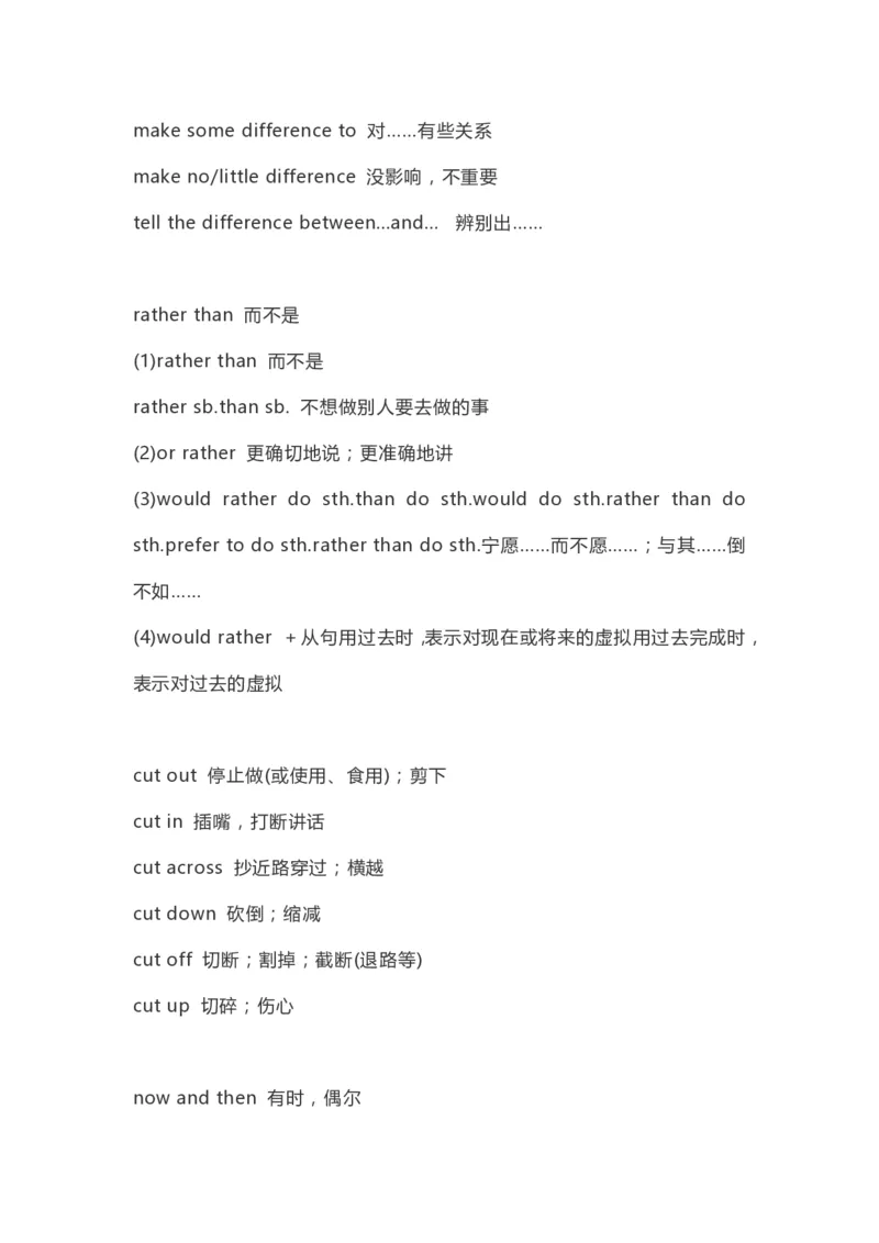 高中英语（新人教版）必修第一册（56页）_E015高中全科试卷_英语试题_必修1_1.新版高中英语必修一_7.知识汇总