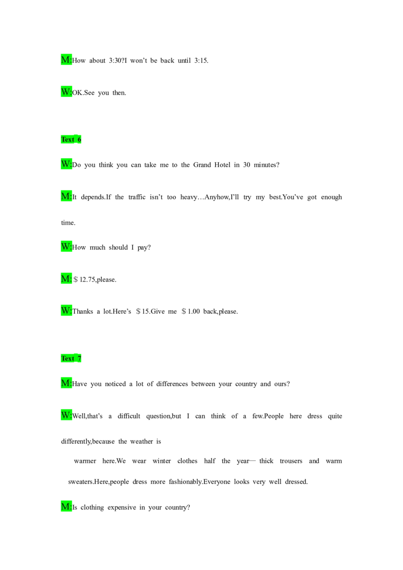 备考2024新高考英语听力(答案+文本)16_2024年5月_01按日期_1号_2024高考英语听力专题（80套模拟训练+历年真题）(附音频）_高考英语听力高分80套模拟训练_538