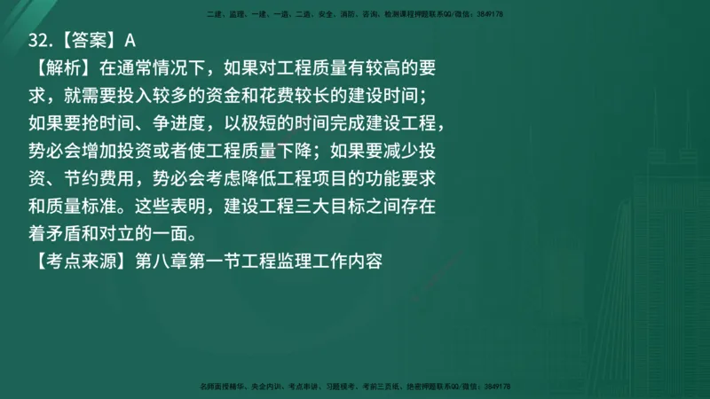 25监理《监理概论》经典甄题详解（在线版）_监理工程师_2025监理工程师_2025年监理工程师SVIP_2025年监理概论法规SVIP_03-习题精析✿实战特训✿模考通关_讲义