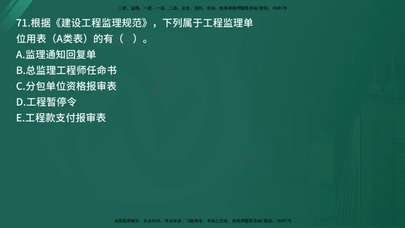 25监理《监理概论》经典甄题详解（在线版）_监理工程师_2025监理工程师_2025年监理工程师SVIP_2025年监理概论法规SVIP_03-习题精析✿实战特训✿模考通关_讲义