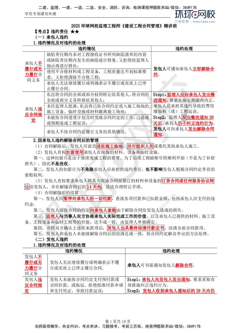 30.第六章第四节施工合同履行管理（五）_监理工程师_2025监理工程师_2025年监理工程师SVIP_2025年监理合同管理SVIP_02-基础精讲✿高端面授✿深度强化