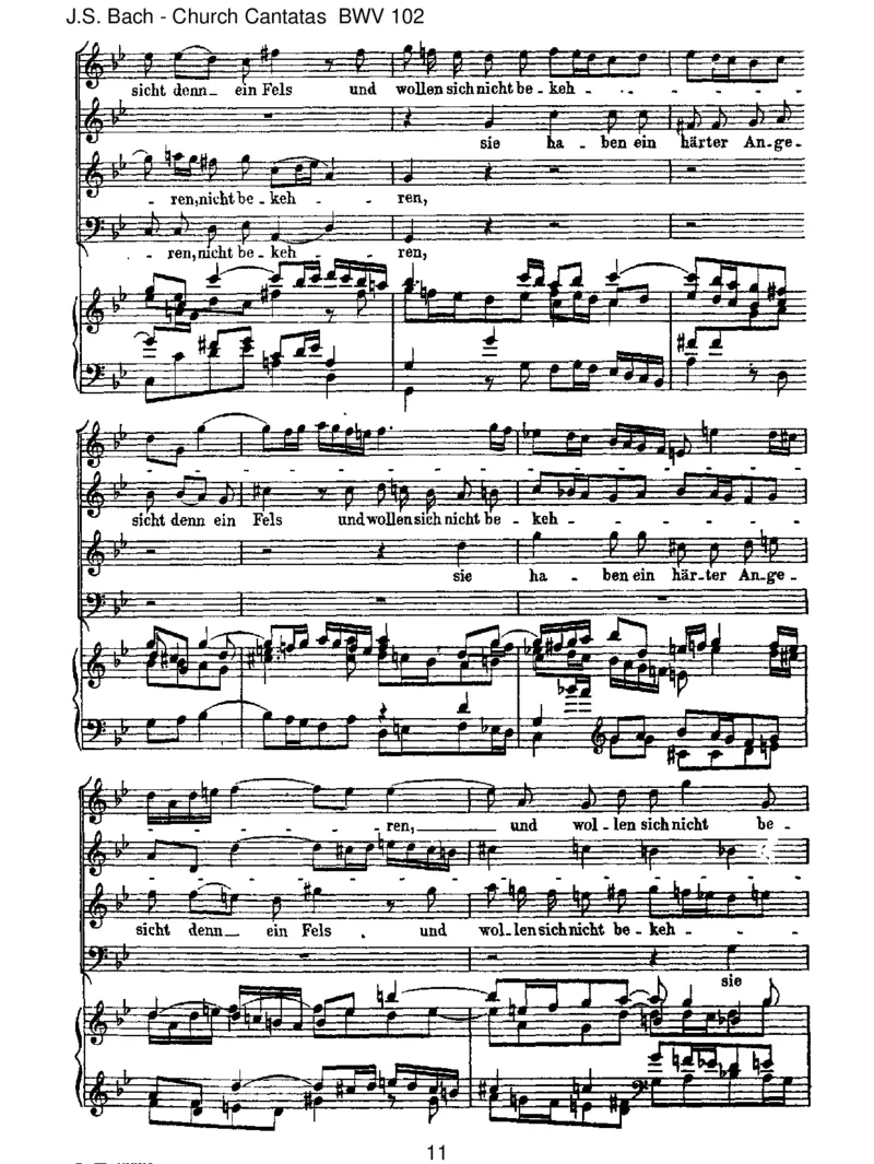 BWV102Herr,deineAugensehennachdemGlauben_一万首著名钢琴曲谱哈农贝多芬合集视频教学电子版高清无水印可打印_1古典钢琴知名音乐家谱_巴赫钢琴谱全集_J.S巴赫作品全集