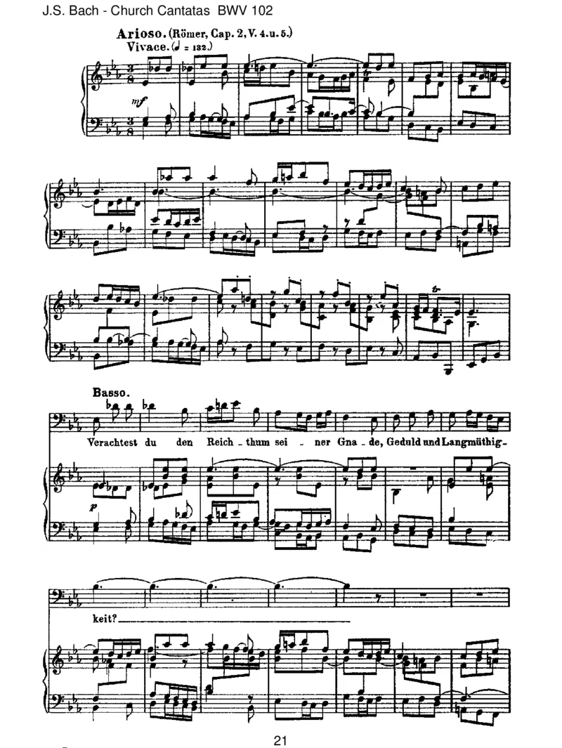 BWV102Herr,deineAugensehennachdemGlauben_一万首著名钢琴曲谱哈农贝多芬合集视频教学电子版高清无水印可打印_1古典钢琴知名音乐家谱_巴赫钢琴谱全集_J.S巴赫作品全集