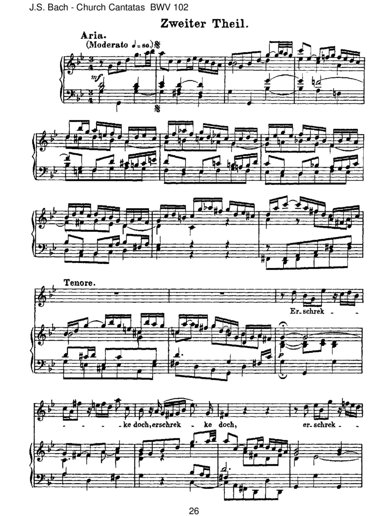 BWV102Herr,deineAugensehennachdemGlauben_一万首著名钢琴曲谱哈农贝多芬合集视频教学电子版高清无水印可打印_1古典钢琴知名音乐家谱_巴赫钢琴谱全集_J.S巴赫作品全集