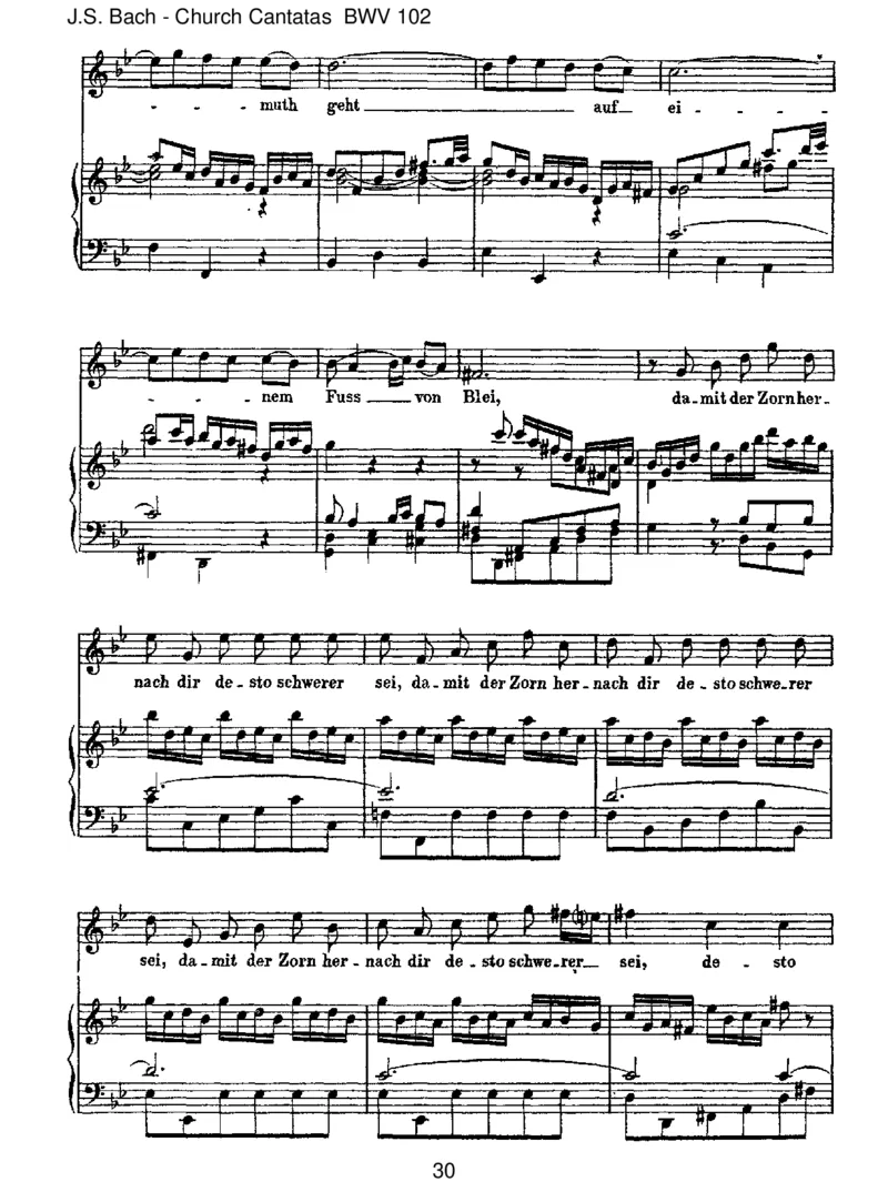 BWV102Herr,deineAugensehennachdemGlauben_一万首著名钢琴曲谱哈农贝多芬合集视频教学电子版高清无水印可打印_1古典钢琴知名音乐家谱_巴赫钢琴谱全集_J.S巴赫作品全集