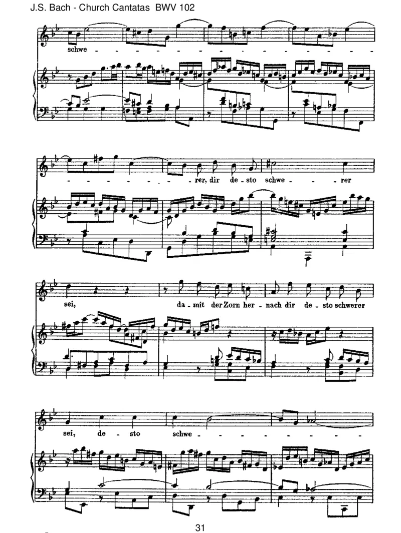 BWV102Herr,deineAugensehennachdemGlauben_一万首著名钢琴曲谱哈农贝多芬合集视频教学电子版高清无水印可打印_1古典钢琴知名音乐家谱_巴赫钢琴谱全集_J.S巴赫作品全集