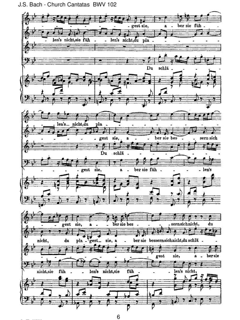 BWV102Herr,deineAugensehennachdemGlauben_一万首著名钢琴曲谱哈农贝多芬合集视频教学电子版高清无水印可打印_1古典钢琴知名音乐家谱_巴赫钢琴谱全集_J.S巴赫作品全集