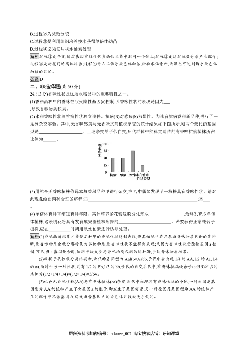 第5章《本章综合与测试》测评01_E015高中全科试卷_生物试题_必修2_1.单元测试_1、单元测试_第5章基因突变及其他变异