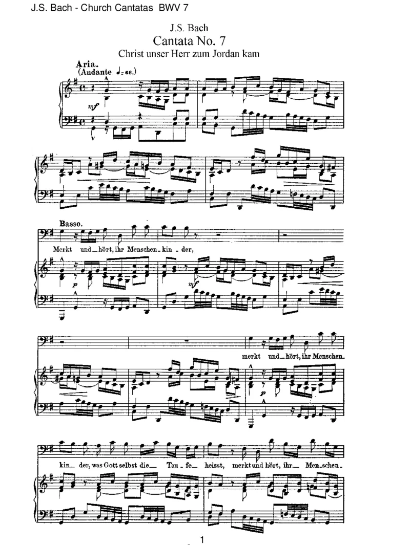 BWV7Christ,unserHerr,zumJordankam_一万首著名钢琴曲谱哈农贝多芬合集视频教学电子版高清无水印可打印_1古典钢琴知名音乐家谱_巴赫钢琴谱全集_J.S巴赫作品全集