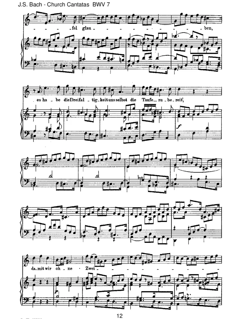 BWV7Christ,unserHerr,zumJordankam_一万首著名钢琴曲谱哈农贝多芬合集视频教学电子版高清无水印可打印_1古典钢琴知名音乐家谱_巴赫钢琴谱全集_J.S巴赫作品全集