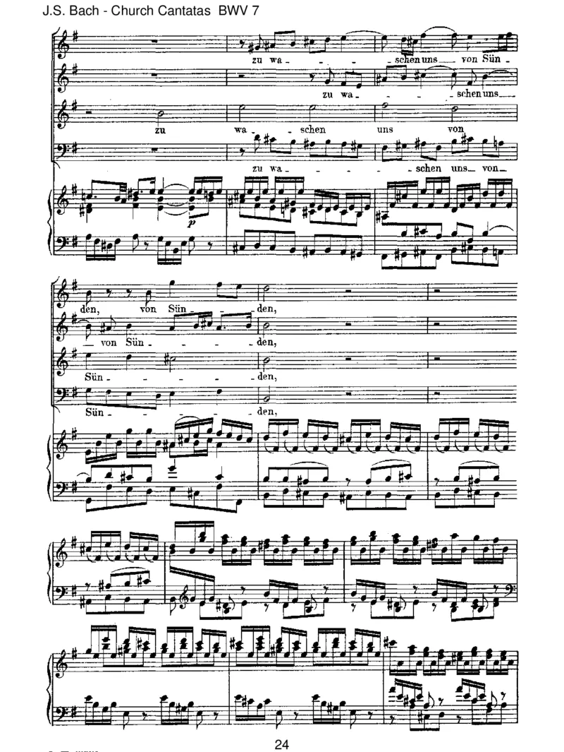 BWV7Christ,unserHerr,zumJordankam_一万首著名钢琴曲谱哈农贝多芬合集视频教学电子版高清无水印可打印_1古典钢琴知名音乐家谱_巴赫钢琴谱全集_J.S巴赫作品全集