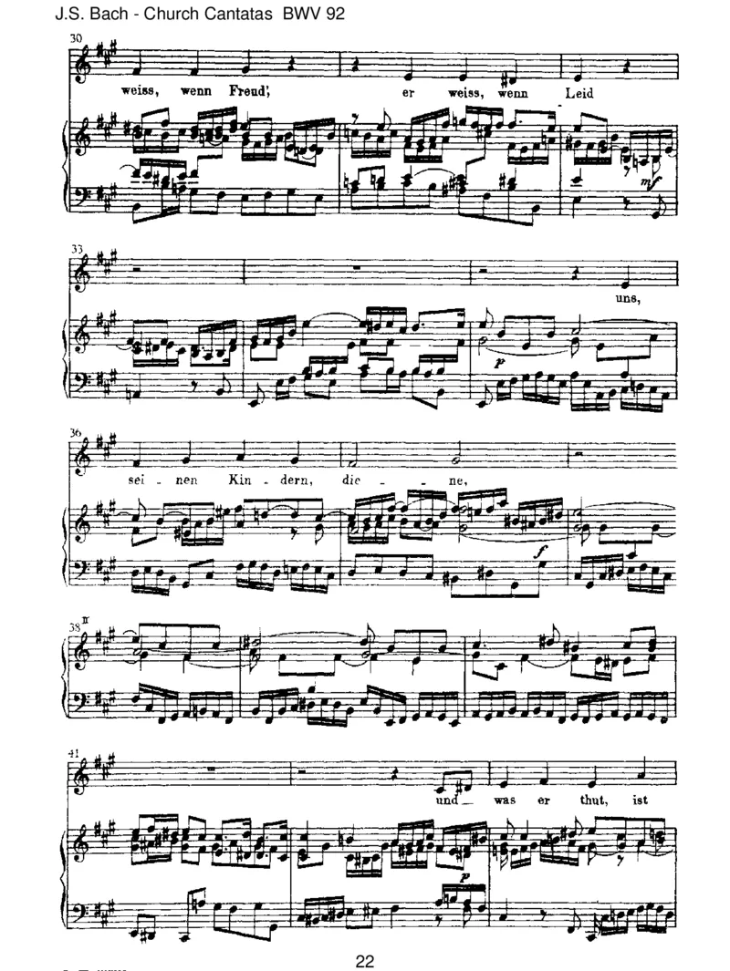 BWV92IchhabinGottesHerzundSinn_一万首著名钢琴曲谱哈农贝多芬合集视频教学电子版高清无水印可打印_1古典钢琴知名音乐家谱_巴赫钢琴谱全集_J.S巴赫作品全集