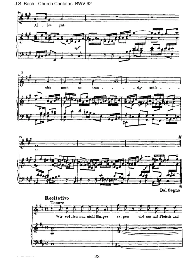 BWV92IchhabinGottesHerzundSinn_一万首著名钢琴曲谱哈农贝多芬合集视频教学电子版高清无水印可打印_1古典钢琴知名音乐家谱_巴赫钢琴谱全集_J.S巴赫作品全集