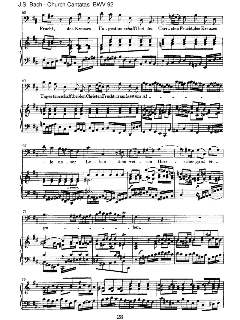 BWV92IchhabinGottesHerzundSinn_一万首著名钢琴曲谱哈农贝多芬合集视频教学电子版高清无水印可打印_1古典钢琴知名音乐家谱_巴赫钢琴谱全集_J.S巴赫作品全集