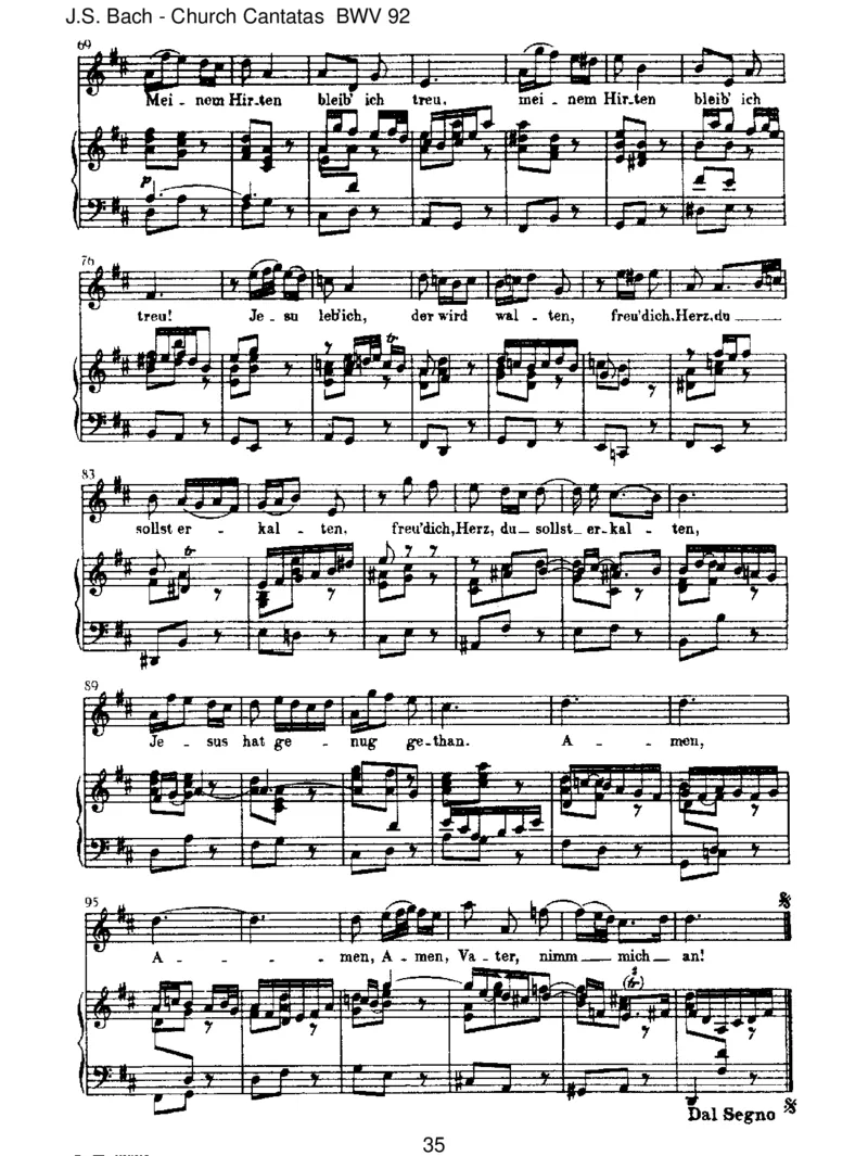 BWV92IchhabinGottesHerzundSinn_一万首著名钢琴曲谱哈农贝多芬合集视频教学电子版高清无水印可打印_1古典钢琴知名音乐家谱_巴赫钢琴谱全集_J.S巴赫作品全集