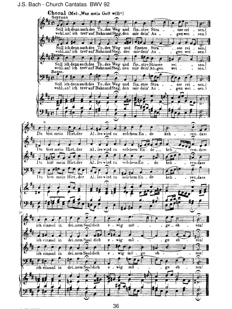 BWV92IchhabinGottesHerzundSinn_一万首著名钢琴曲谱哈农贝多芬合集视频教学电子版高清无水印可打印_1古典钢琴知名音乐家谱_巴赫钢琴谱全集_J.S巴赫作品全集